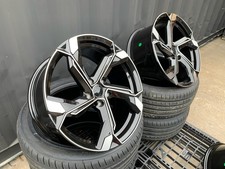 Alloy Wheels + TYRES 18" E-TRON For Audi A3 2003 On A4 b4 b5 b6 b7 b8 b9 5x112