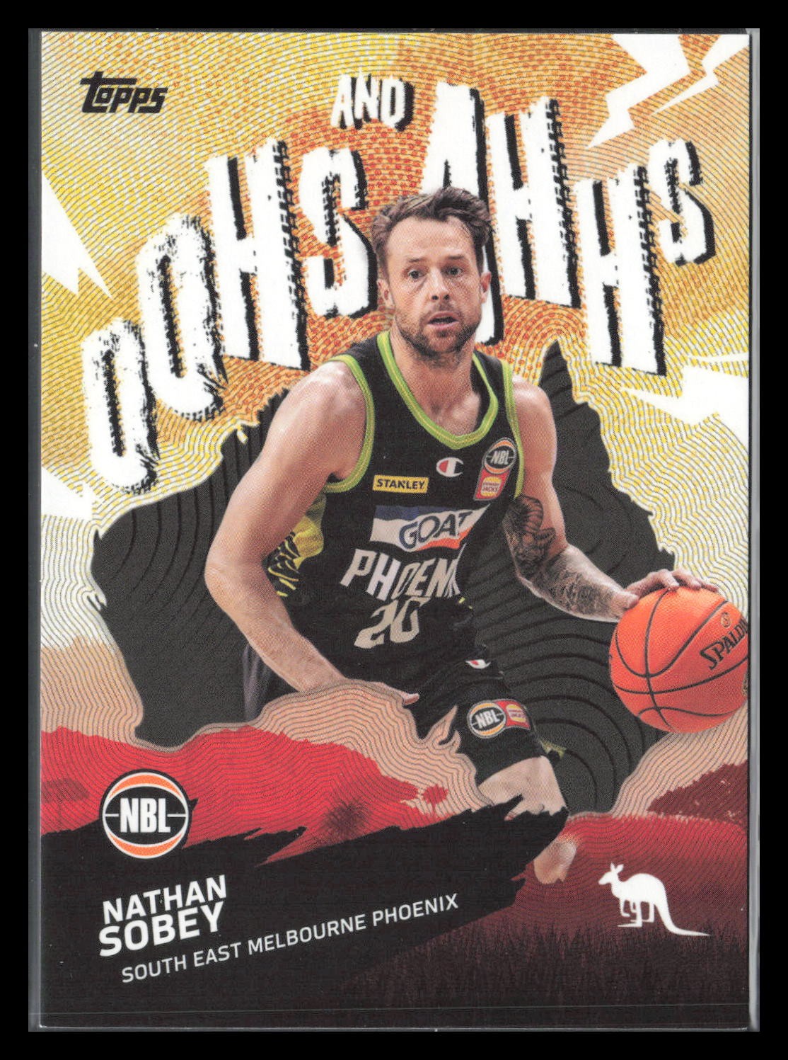 2025-26 Topps NBL #OA-20 Nathan Sobey Oohs And Ahhs Basketball Card