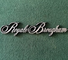 Vintage Oldsmobile Royale Brougham Script Plastic Emblem Badge Oem Vintage Oldsmobile Royale Brougham Script Plastic Emblem Badge Oem