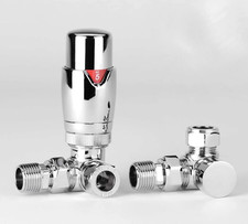 Oslo Chrome Radiator Valve - TRV/Manual | Angled, Straight, Corner Options