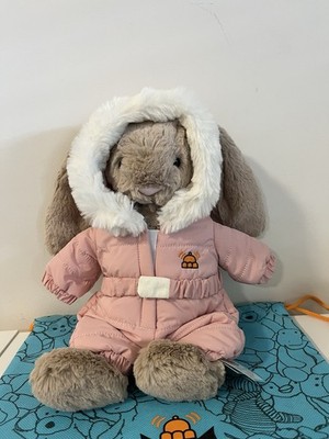 Jellycat Bashful Bunny 'Snow Suit' with Tags Authentic shipping US