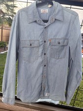 Supreme x Levi’s Blue Chambray USA Made Shirt Size Large Mint