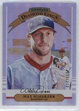 2019 Panini Donruss Diamond Kings Career Stat Line 14/159 Max Scherzer #17 0q3