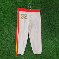 Vintage 80s MOD Track Pants Large Striped Jogger USA