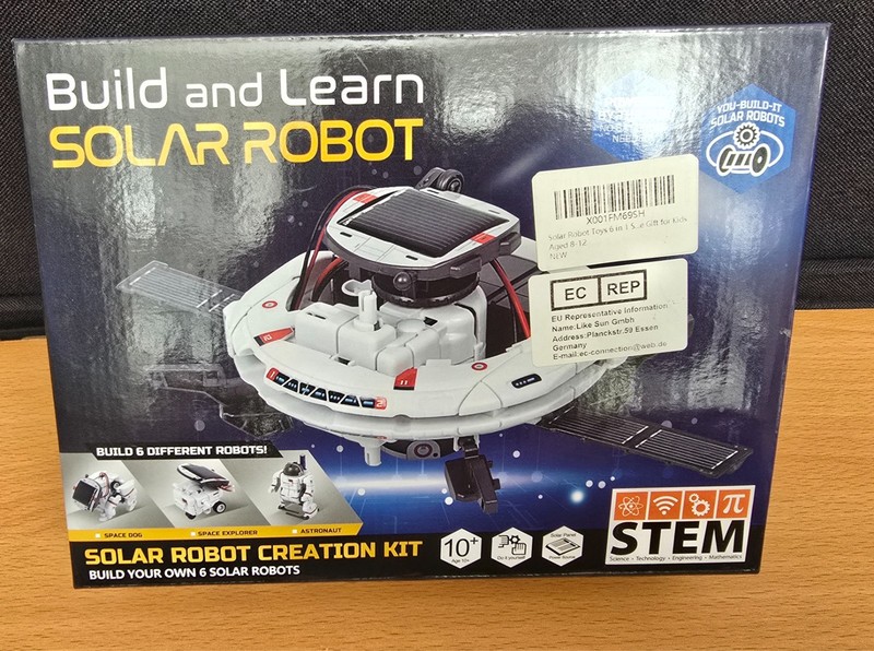 STEM Build + Learn Solar Robot Creation Kit Solar Powered Educational, Building
