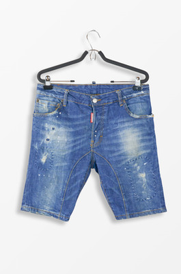 Dsquared2 Cool Guy Distressed Denim Shorts Regular Fit   Size 44 (Made in Italy)