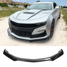Gloss Black ABS Front Bumper Lip Splitter 3-Piece Air Dam Chin Spoiler