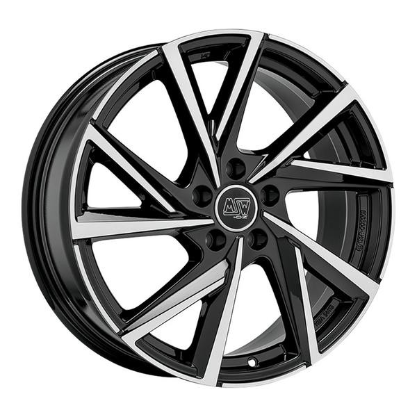 1X MSW (Oz) MSW 80/5 Gloss Black 8.0Jx19 5X112 ET26-image