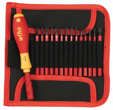 Wiha 28390 15 Piece Insulated SlimLine Blade Set