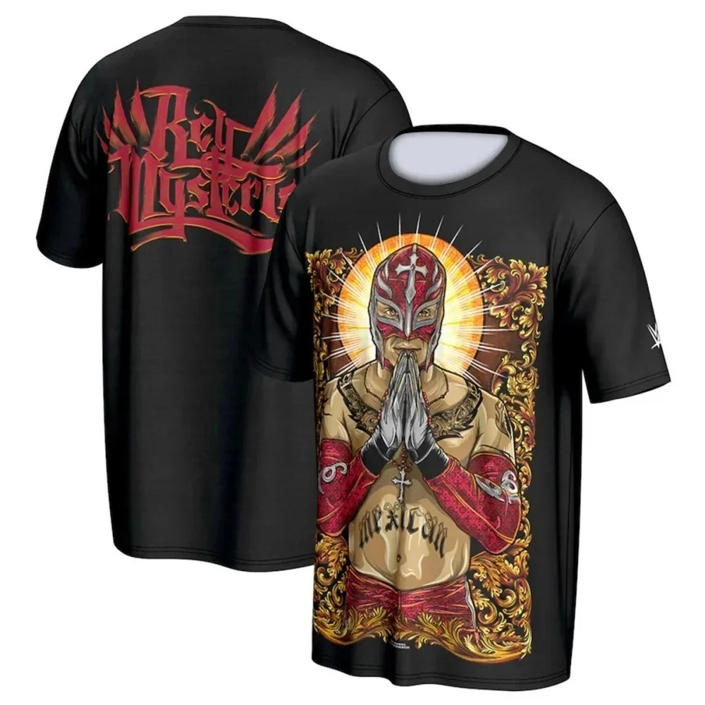 Rey Mysterio T-Shirts 3D Printed Tees Polyester Breathable Tees