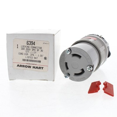 Arrow Hart Lock Twist Turn Locking Plug Connector L11-30R 30A 250V 3� 6394