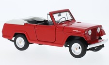 Welly JEEP JEEPSTER COMMANDO CABRIO RED 1:24