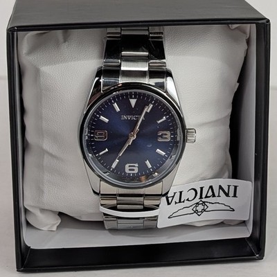 Invicta Celestial Men's 35mm Watch Silver Tone Stainless Steel Blue Dial 69180