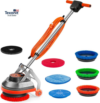 Commercial Floor Scrubber Machine, Heavy Duty Orbital Floor Cleaner, Multi-Funct