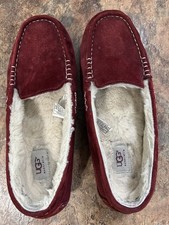 UGG Women's Ansley Size 10 Dark Burgundy Suede Slip On