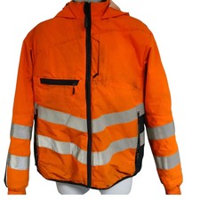 Mascot Orange Work Jacket Hi Vis Viz Reflective Rail Workwear Coat Workwear