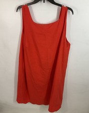 Kate Spade for Target Orange Sleeveless Scalloped Hem Shift Dress XXL