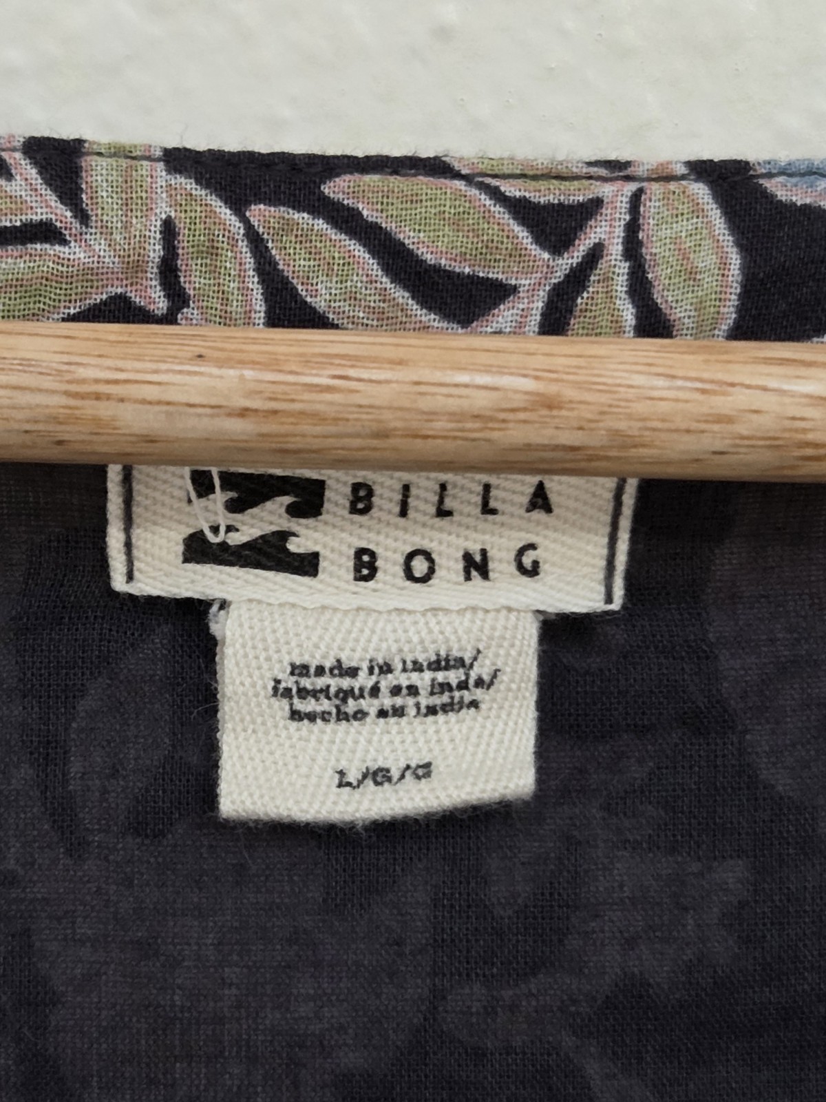 Billabong Adore You Dress XL Floral Maxi Tiered Cotton Boho Peasant Cottage EUC