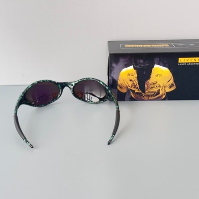 Oakley x Brain Dead Eye Jacket Green Drip Sunglasses Hype Y2K