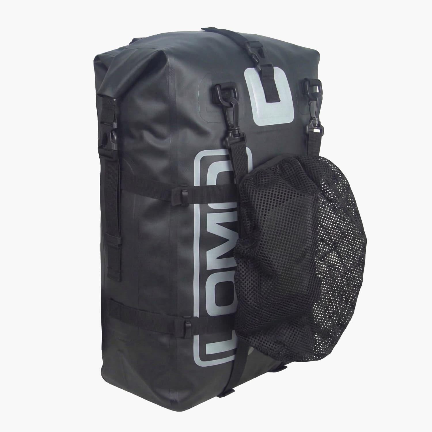 Lomo 39L Dry Bag Rucksack with Helmet Carrier - Black