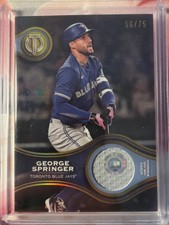 2017 Topps Tribute #SOA-GS George Springer Stamp of Approval /75