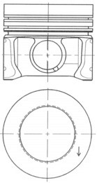 Kolben FÜR VW Polo V (6R1, 6C1), VW Touran (1T3) - Kolbenschmidt 41095600-image