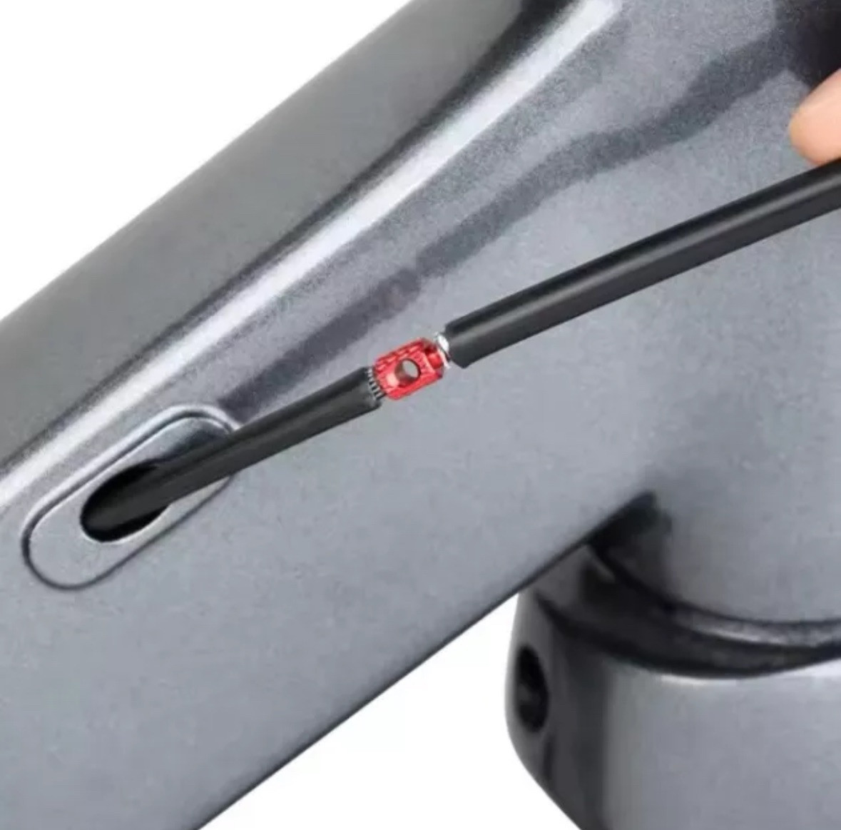 Mountain Bike Cavi Routing Tool Bici Telaio Cambio Cavo Filo Idraulico Uk + foto 3