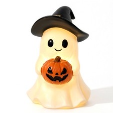 Geist mit K&uuml;rbis Niedlich Halloween-Figur Festlich f&uuml;r Kamin Sims, Sammler