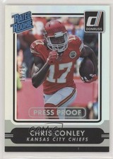 2015 Panini Donruss Rated Rookie Press Proof Silver 15/25 Chris Conley #222 b8c