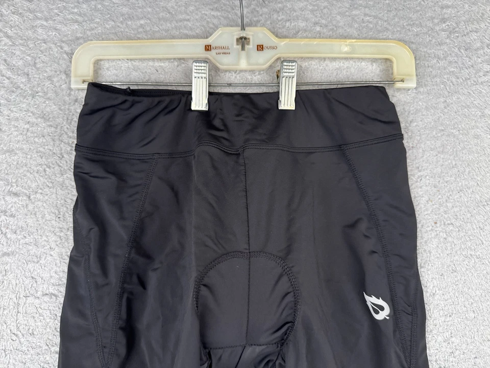 Pantalones Cortos de Ciclismo Baleaf Mujer Medianos Negros Capri Acolchados Bolsillo Trasero Mezcla de Nailon Foto 4 de 4