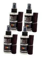 Screen Cleaner Spray Kit Bottle and 12"x12" Microfiber Cleaning 4 Pack, 2oz