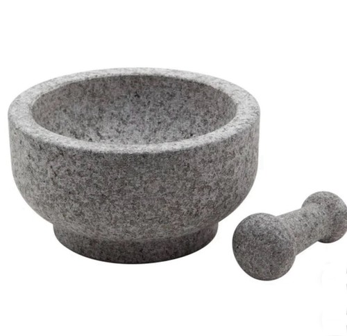 Casa Maria 8.5” Granite Stone Double Sided Mortar & Pestle - Picture 6 of 7
