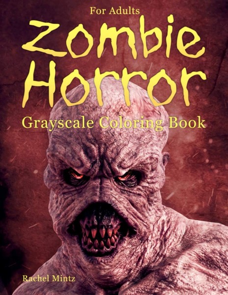 Zombie Malbuch FüR Erwachsene - Graustufen, Horror Kreaturen, Monster, Clowns-image