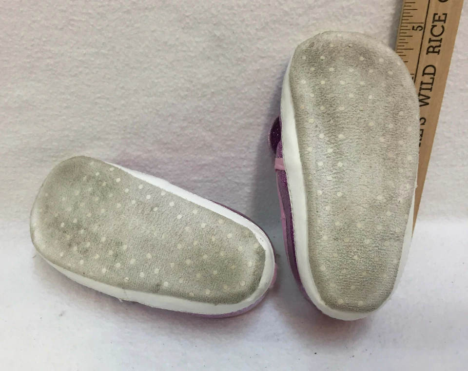 Zapatos Minnie Mouse Disney Niñas Rosa Brillo Talla 18 - 24 Meses Zapatilla Sin Cordones Foto 4 de 4