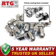 16x Muttern + 4x Trilock Sicherungsmuttern für Suzuki S Cross ab 2013 (Stahlfelgen)