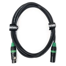 10' Color Coded length 3-Pin Professional Light DMX Cable with Locking XLR Ends