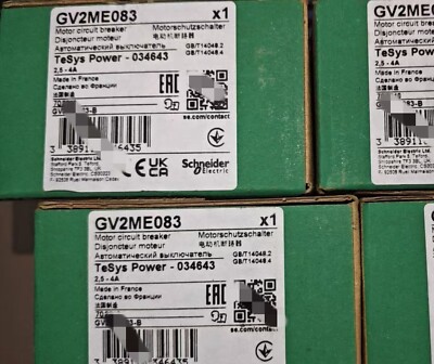 1pcs Schneider GV2ME083 motor circuit breaker 2.5-4A