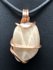 Natural Moonstone Polished Copper Pendant ONLY Quality Reiki P3