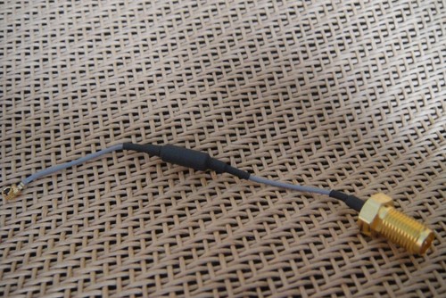 RP-SMA Female IPX U.FL PCI-E Female Jack 4 Network Card Wireless WiFi Antenna - 第 1/3 張圖片