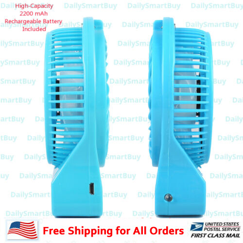 Portable 2 in 1 Mini USB Fan with LED light with 2200 mAh Rechargeable Battery - Bild 8 von 25