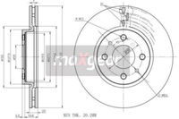 2X Maxgear 19-0998 Bremsscheibe FüR Alfa Romeo CitroËN Passend FüR Fiat