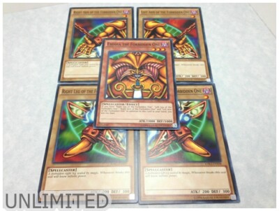 YUGIOH TCG: EXODIA + EGYPTIAN GOD CARDS: OBELISK SLIFER RA - 8-CARD SET -  LDK2 | eBay