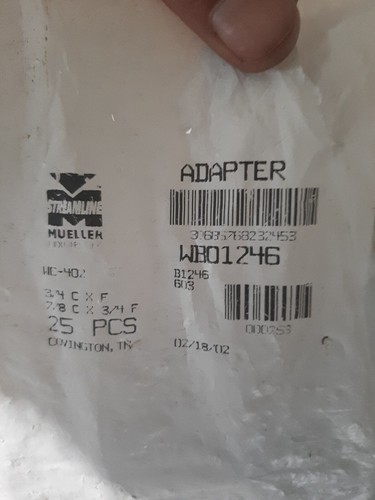 MUELLER 3/4" C X 3/4" FEMALE NPT Copper Adapter Sweat Solder Joint ( 24 PCS ) - Picture 3 of 4