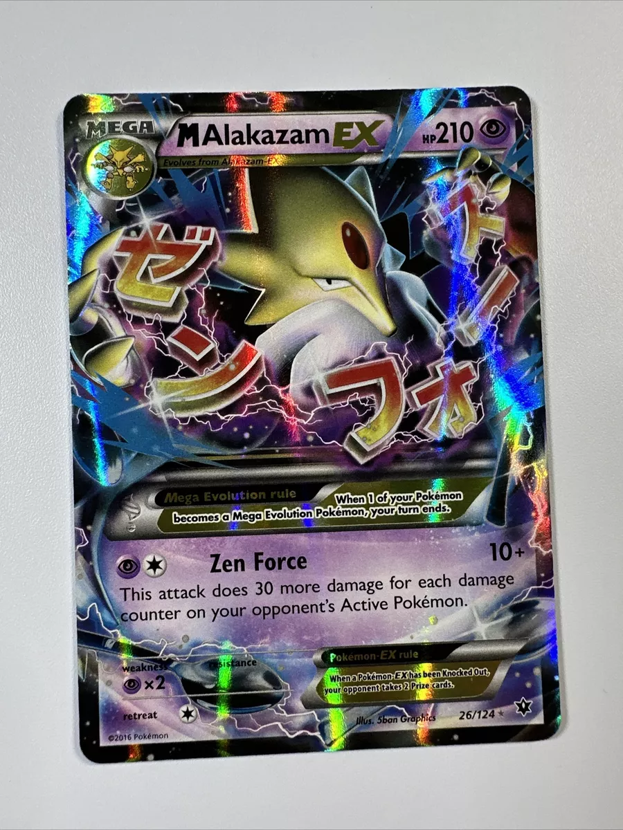  Pokemon Mega Alakazam EX 26/124 Holo Rare EX : Toys & Games