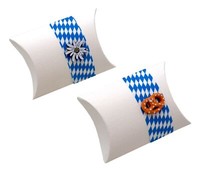 Gastgeschenke Oktoberfest Bayrisch Tischdeko Raute Brezel Edelweiß Deko 2 StüCk