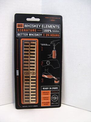 Time & Oak Signature Whiskey Elements Better Whiskey 24 Hours 100% Natural NEW