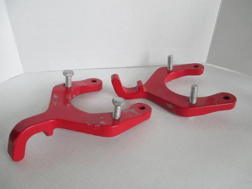 PAIR Jeep JK Wrangler Front Bumper Red Tow Hooks         C61