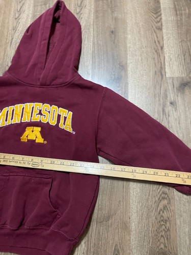 NCAA Hoodie, Kids Size XS, Maroon, Pullover, Minnesota Gophers Sweatshirt - Picture 5 of 10