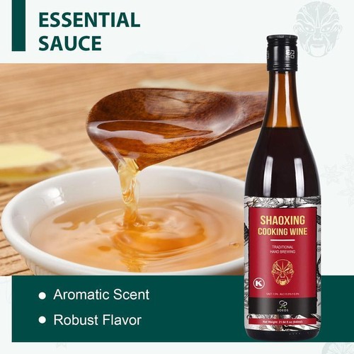 Shaoxing Riso Cucina Vino Cucina Cinese Autentici Piatti Asiatici 21,64 oz - Foto 4 di 9
