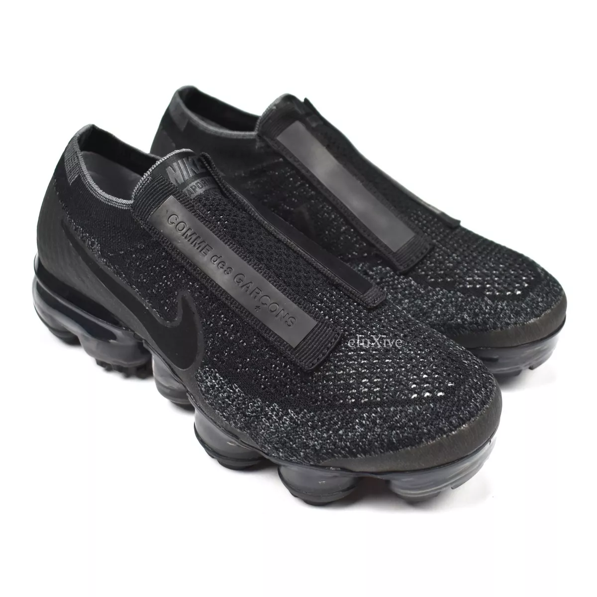 NWT Comme des Garcons Air Vapormax FK CDG Triple Black Sneakers 5 AUTHENTIC eBay